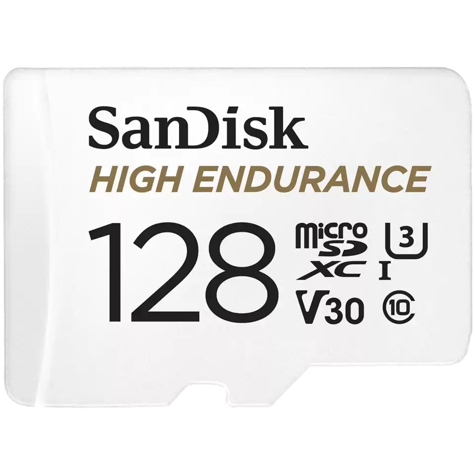 Memorijska kartica microSDXC SanDisk High Endurance, 128Gb, Klasa 10 / UHS-1 U3, Sa adapterom SDSQQNR-128G-GN6IA
