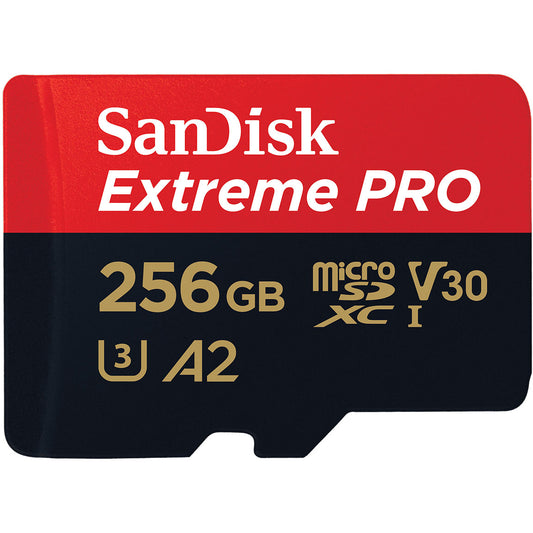 Memorijska kartica microSDXC SanDisk Extreme Pro, 256Gb, Klasa 10 / UHS-1 U3, Sa adapterom SDSQXCD-256G-GN6MA