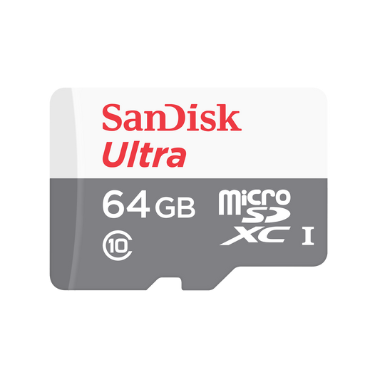 Memorijska kartica microSDXC SanDisk Ultra, 64Gb, Klasa 10, Sa adapterom SDSQUNR-064G-GN6TA