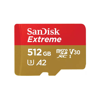 Memorijska kartica microSDXC SanDisk Extreme, 512Gb, Klasa 10 / UHS-1 U3 SDSQXAV-512G-GN6MN