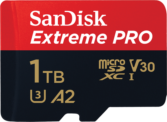 Memorijska kartica microSDXC SanDisk Extreme Pro, 1TB, Klasa 10 / UHS-1 U3, Sa Adapterom SDSQXCD-1T00-GN6MA