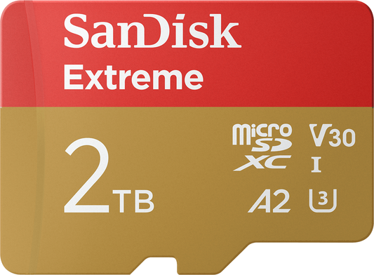 Memorijska kartica microSDXC SanDisk Extreme, 2TB, Klasa 10 / UHS-1 U3 SDSQXAV-2T00-GN6MN