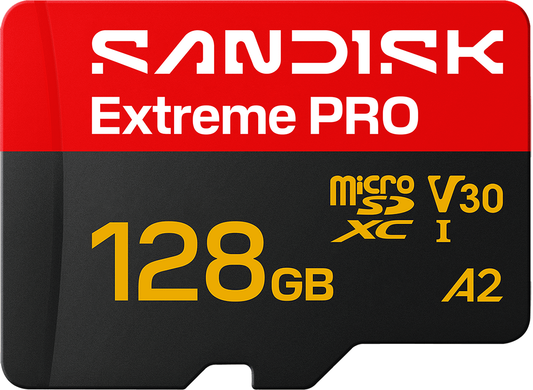Memorijska kartica microSDXC SanDisk Extreme Pro A2, 128Gb, Klasa 10 / UHS-1 U3, Sa Adapterom SDSQXCJ-128G-GS6MA
