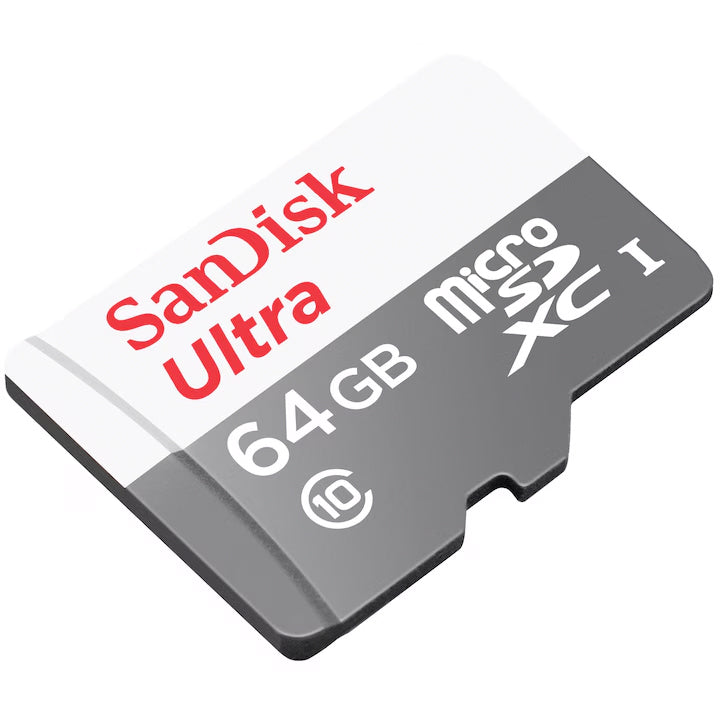 Memorijska kartica microSDXC SanDisk Ultra, 64Gb, Klasa 10, Sa adapterom SDSQUNR-064G-GN3MA