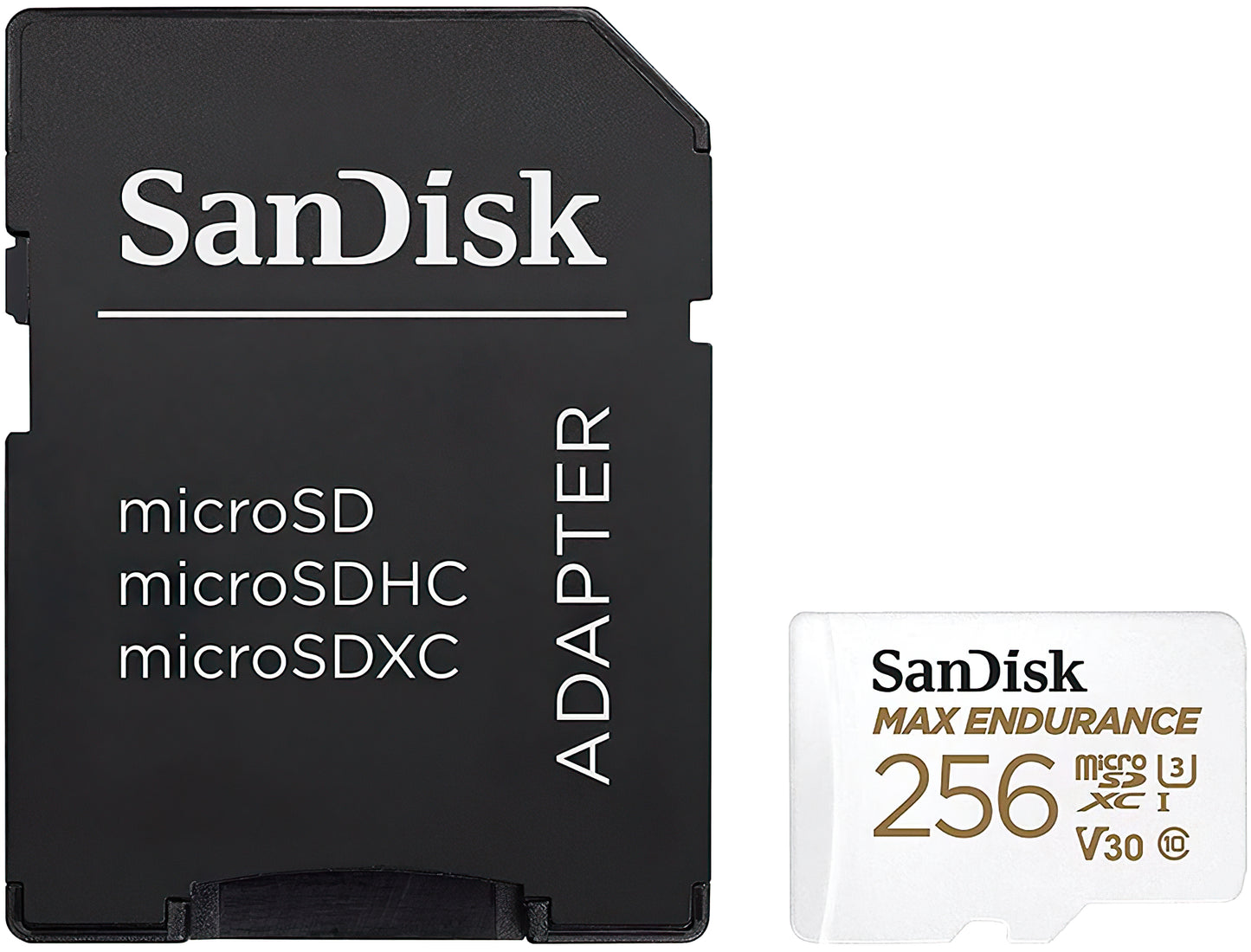 Memorijska kartica microSDXC SanDisk High Endurance, 256Gb, Klasa 10 / UHS-1 U3, Sa adapterom SDSQQNR-256G-GN6IA