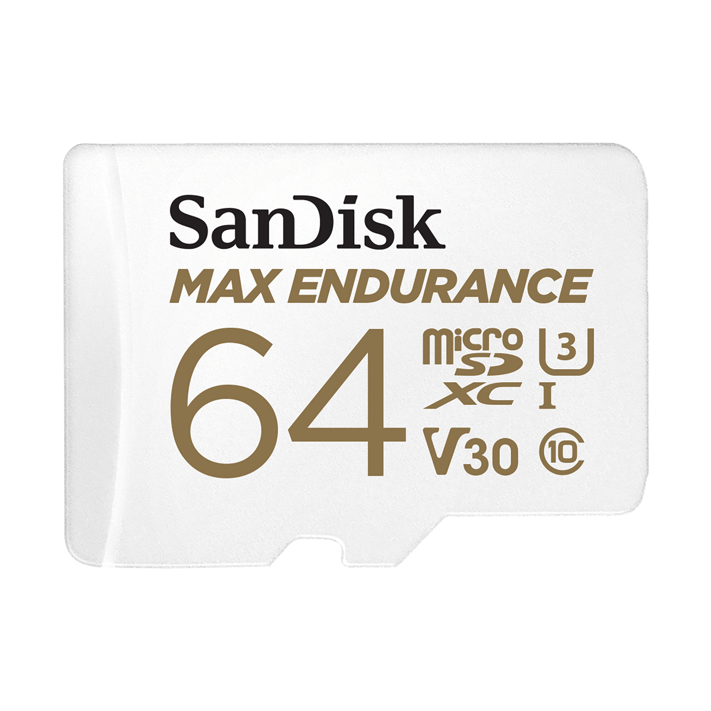 Memorijska kartica microSDXC SanDisk MAX Endurance, 64Gb, Klasa 10 / UHS-1 U3, Sa adapterom SDSQQVR-064G-GN6IA