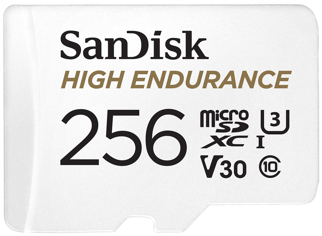 Memorijska kartica microSDXC SanDisk High Endurance, 256Gb, Klasa 10 / UHS-1 U3, Sa adapterom SDSQQNR-256G-GN6IA