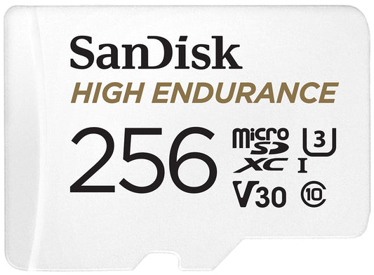 Memorijska kartica microSDXC SanDisk High Endurance, 256Gb, Klasa 10 / UHS-1 U3, Sa adapterom SDSQQNR-256G-GN6IA
