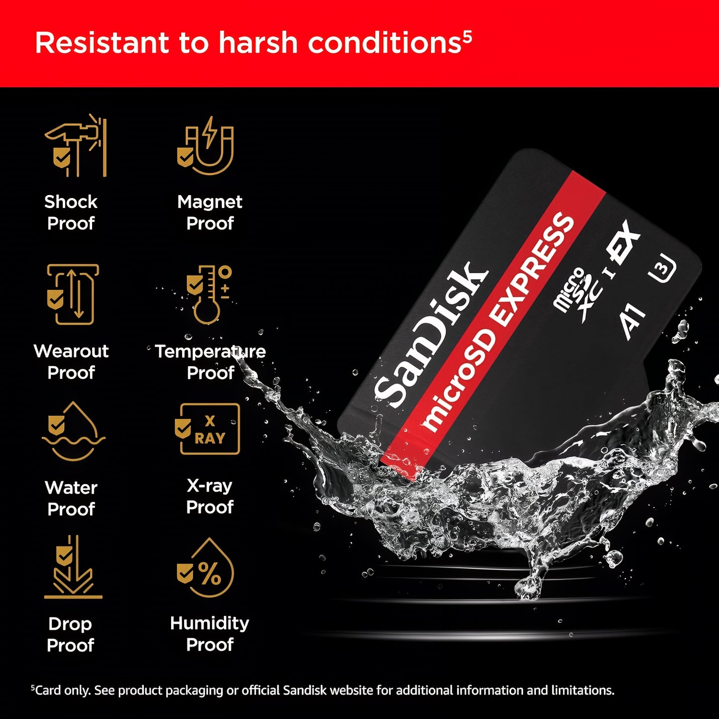 Memorijska kartica microSDXC SanDisk Express, 128Gb, Klasa 10 / UHS-1 U3 SDSQXFN-128G-GN4NN
