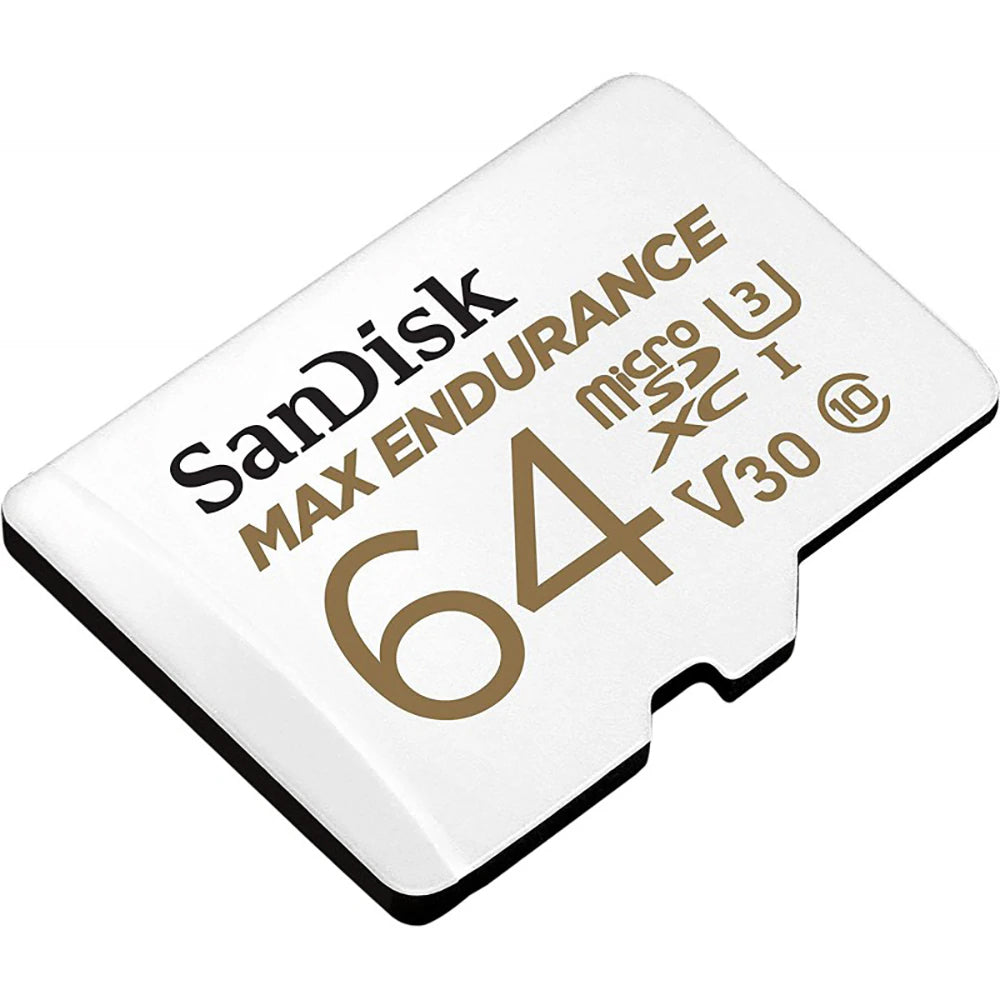 Memorijska kartica microSDXC SanDisk MAX Endurance, 64Gb, Klasa 10 / UHS-1 U3, Sa adapterom SDSQQVR-064G-GN6IA