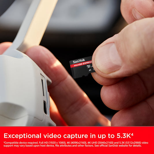 Memorijska kartica microSDXC SanDisk Express, 128Gb, Klasa 10 / UHS-1 U3 SDSQXFN-128G-GN4NN