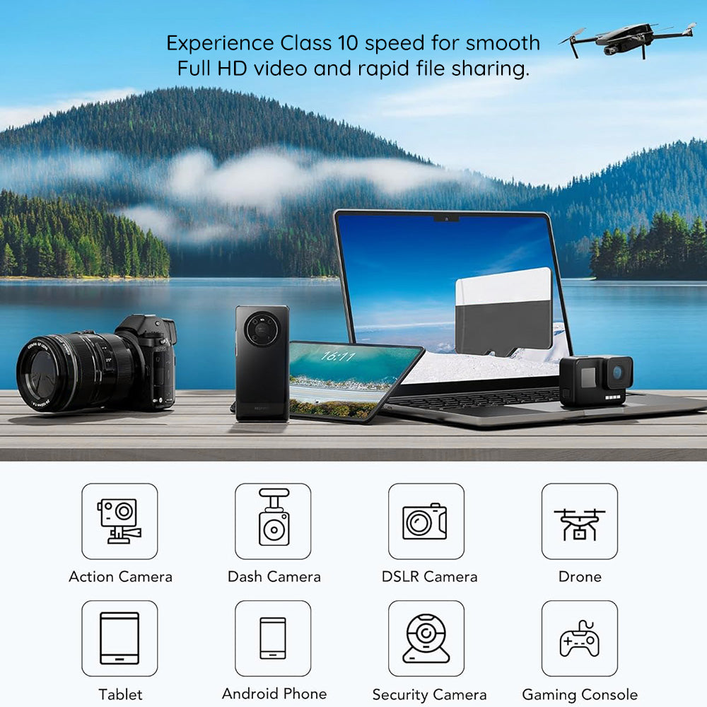 Memorijska kartica microSDXC Techsuit THCM26, 128Gb, Klasa 10, Sa Adapterom
