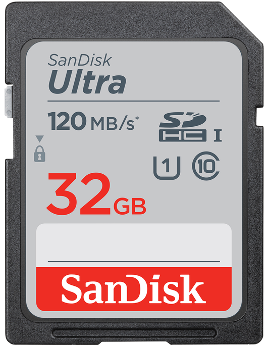 Memorijska kartica SDHC SanDisk Ultra, 32Gb, Klasa 10 / UHS-1 U1 SDSDUN4-032G-GN6IN