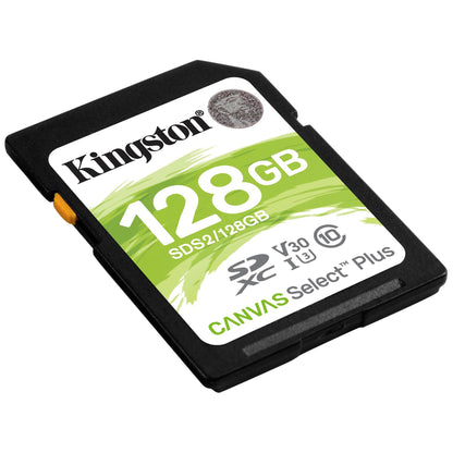 SDXC Memory Card Kingston Canvas Select Plus, 128Gb, Class 10 / UHS-1 U1 SDS2/128GB-SD 