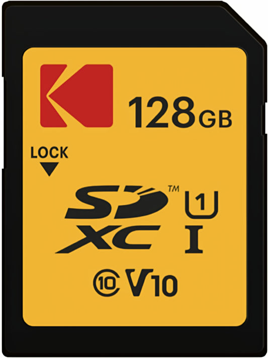 Memorijska kartica SDXC Kodak Premium Performance, 128Gb, Klasa 10 / UHS-1 U1 EKMSD128GXC10K
