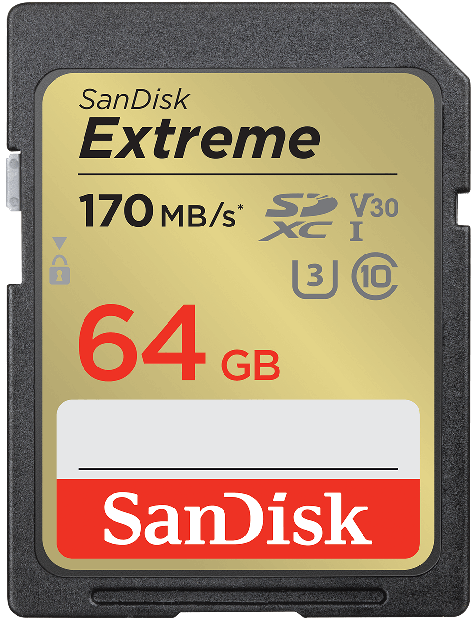 SDXC memorijska kartica SanDisk Extreme, 64Gb, Klasa 10 / UHS-1 U3 SDSDXV2-064G-GNCIN