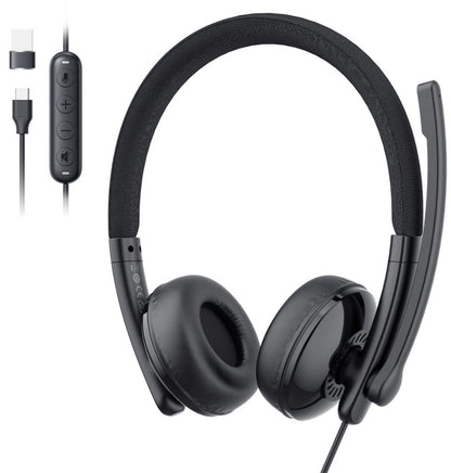 Slušalice Call Center USB-C / USB-A EMEET GeniusCall HS50, Crna
