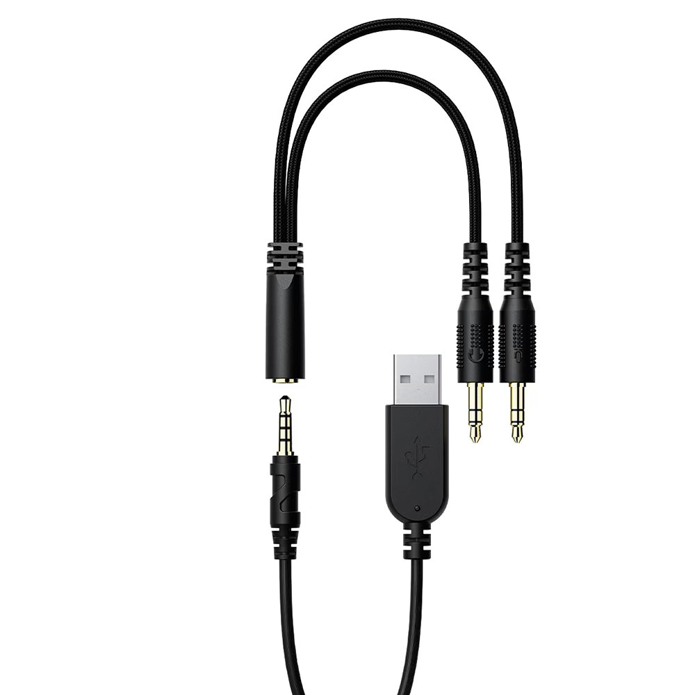 Gejmerske slušalice 3.5mm Acefast H16, RGB, 2m, Crne