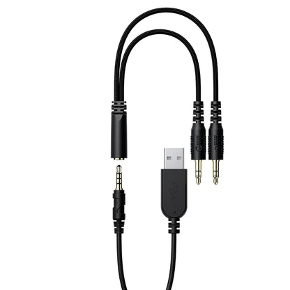 Gejmerske slušalice 3.5mm Acefast H16, RGB, 2m, Crne