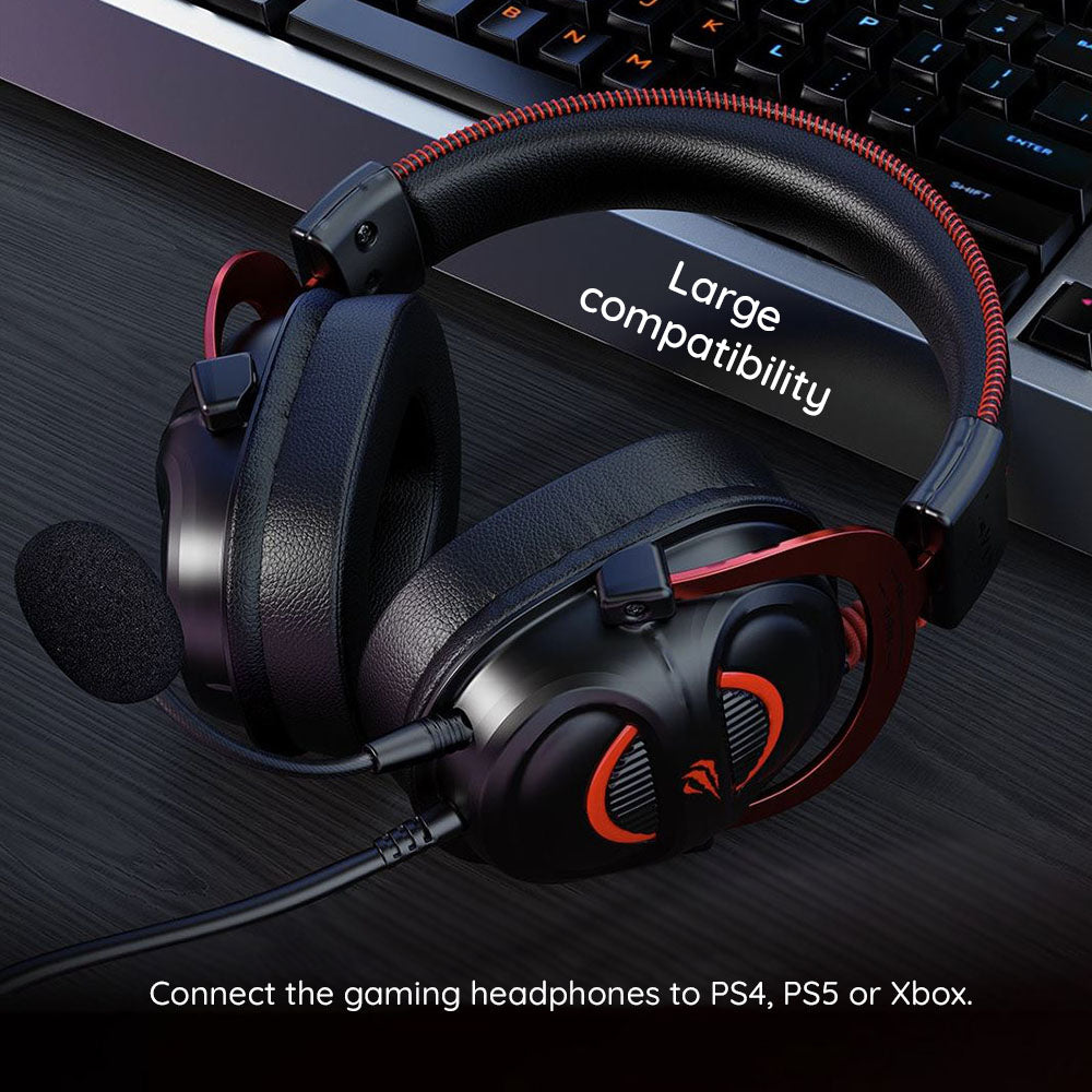 Slušalice za igranje 3.5mm HAVIT H2002E Pro, 2m, Crne