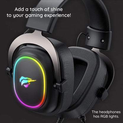 Gaming slušalice 3.5mm HAVIT H2002P, 2m, Crne