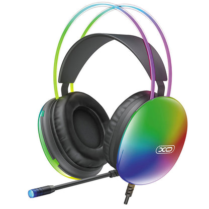 Gejmerske slušalice 3.5mm XO Design GE11, RGB, Crne