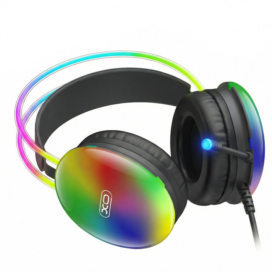 Gejmerske slušalice 3.5mm XO Design GE11, RGB, Crne