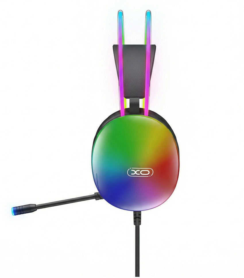 Gejmerske slušalice 3.5mm XO Design GE11, RGB, Crne