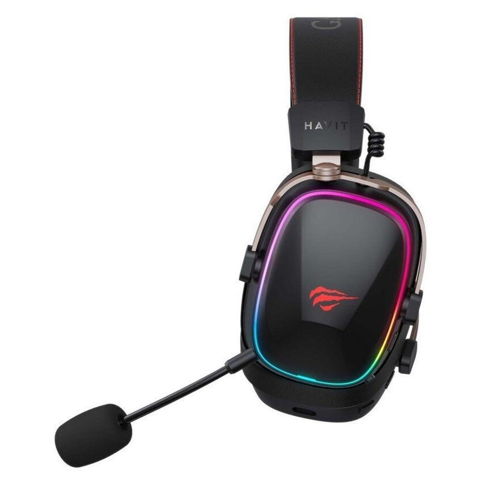Bežične gejmerske slušalice HAVIT H2039BG, RGB, BT / Wi-Fi / Žičane, Crne Okr.