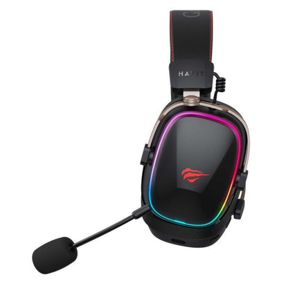 Bežične gejmerske slušalice HAVIT H2039BG, RGB, BT / Wi-Fi / Žičane, Crne Okr.