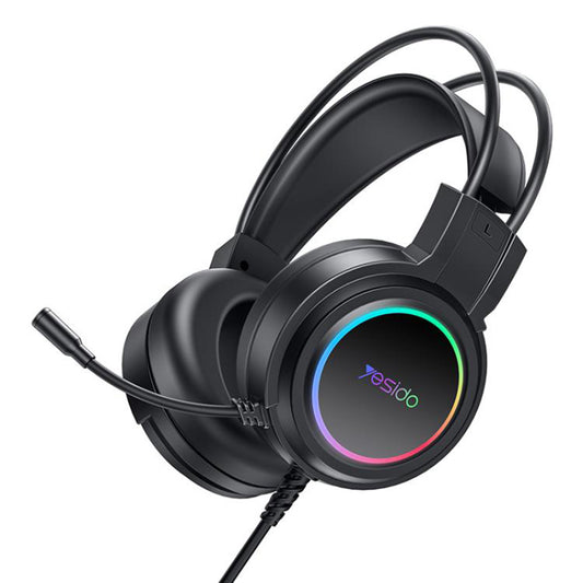 Gaming slušalice USB Yesido EK05, RGB, 1.2m, Crne