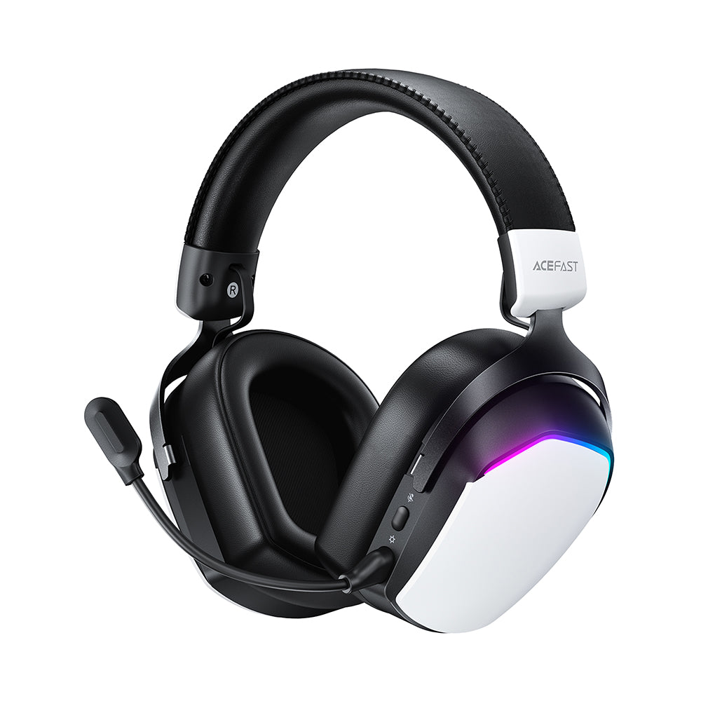 Slušalice za igranje Acefast H11, RGB, BT / Wi-Fi / Žičane, Bele