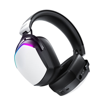 Slušalice za igranje Acefast H11, RGB, BT / Wi-Fi / Žičane, Bele