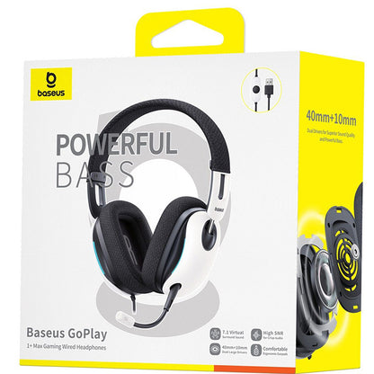 Slušalice USB-A Baseus GoPlay 1+ Max, Bele A00181003213-00
