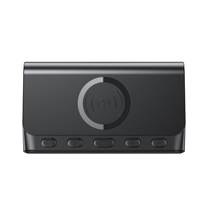 Digitalni sat HAVIT W3041 6u1 sa bežičnim punjenjem QI, Crni