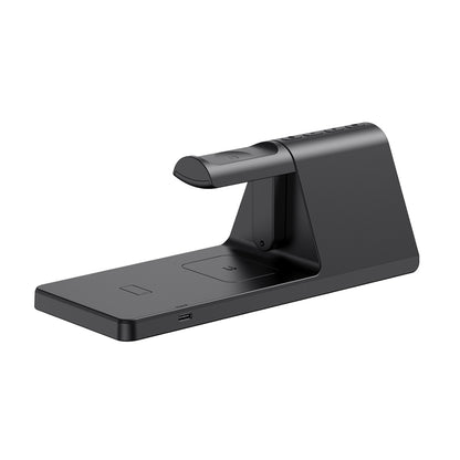 Digitalni sat HAVIT W3042 4u1 sa Bežičnim Punjenjem QI, Crni