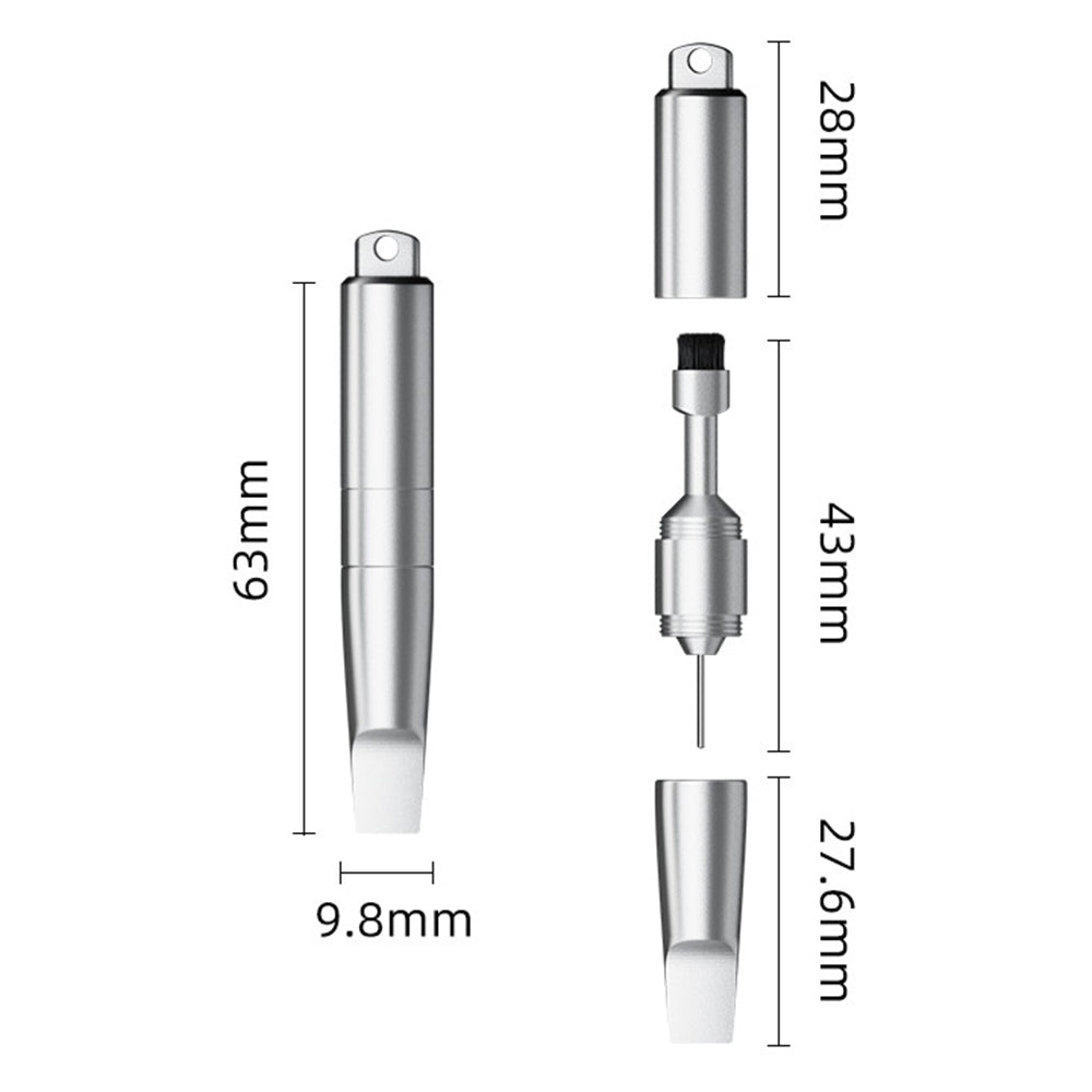 SIM ključ OEM CS-02, 3u1, Tip Privezak, Siva
