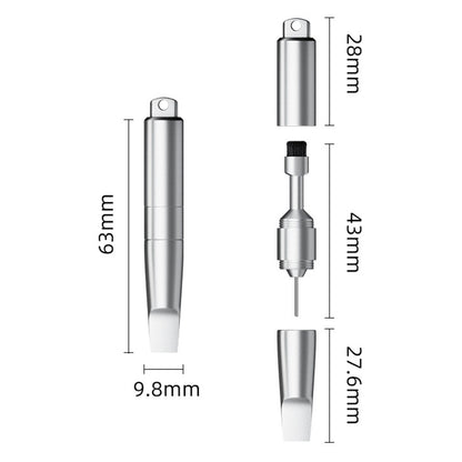 SIM ključ OEM CS-02, 3u1, Tip Privezak, Siva
