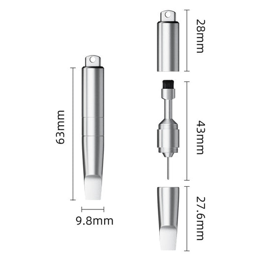 SIM ključ OEM CS-02, 3u1, Tip Privezak, Siva