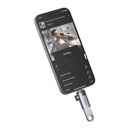 Čitač kartica Lightning McDodo OT-7850, USB-A (OTG) - microSD, Crni