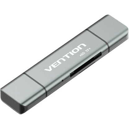 USB / USB-C / microUSB čitač kartica Vention, SD - microSD, Siva CCJH0