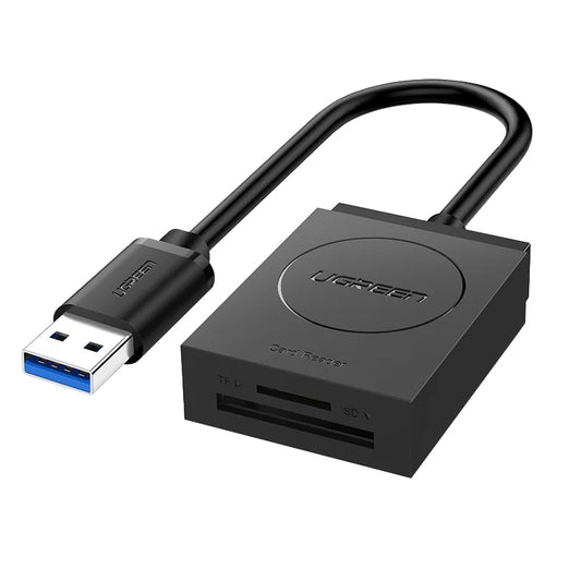 USB 3.0 Card Reader UGREEN CR127, SD - microSD, Black 