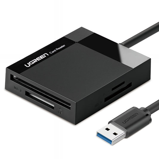 Čitač kartica USB 3.0 UGREEN CR125, SD - microSD - CF - MS, Crni