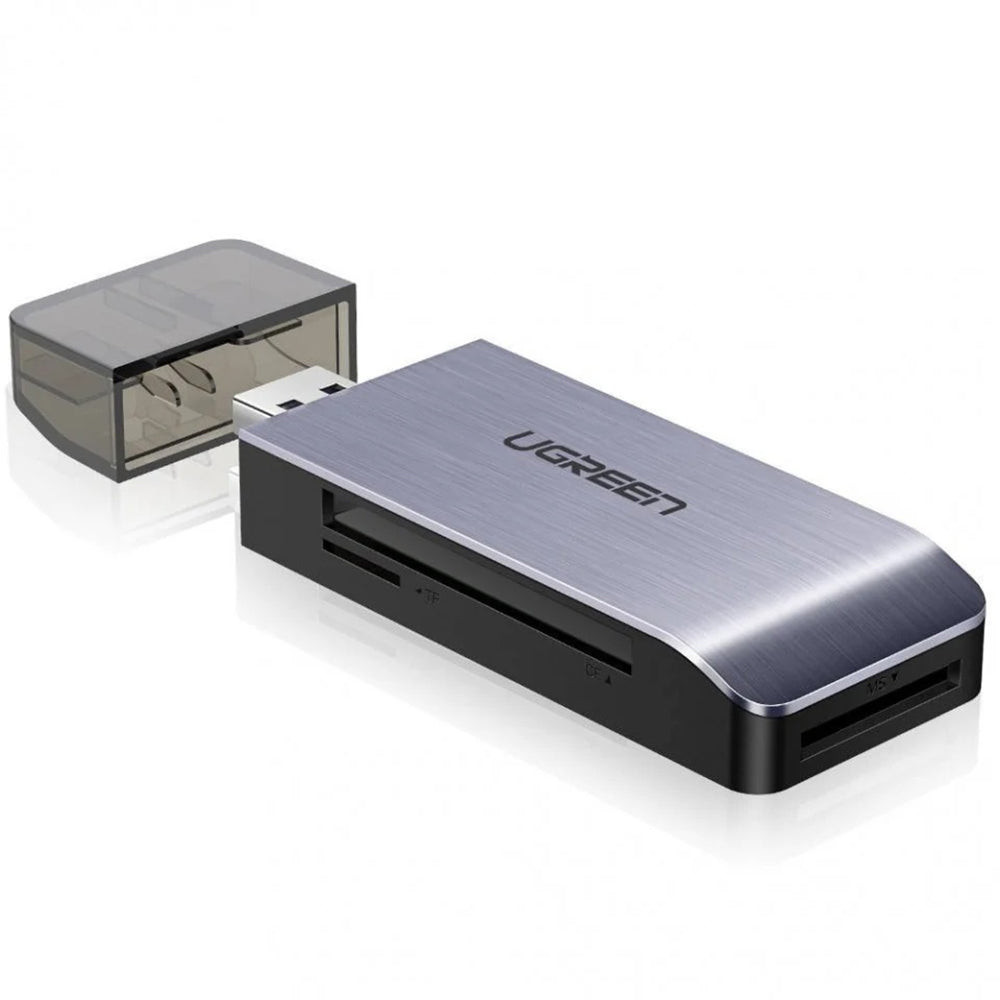 Čitač kartica USB 3.0 UGREEN CM180, SD - microSD - CF - MS, Sivi