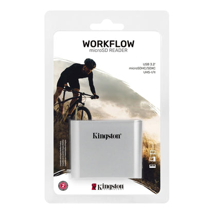 Kingston Workflow USB 3.2 Card Reader, Dual microSD, Grey WFS-SDC 