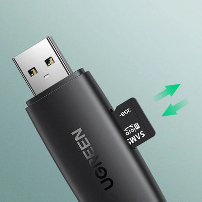 USB / USB-C Card Reader UGREEN CM304, SD - microSD, Black 