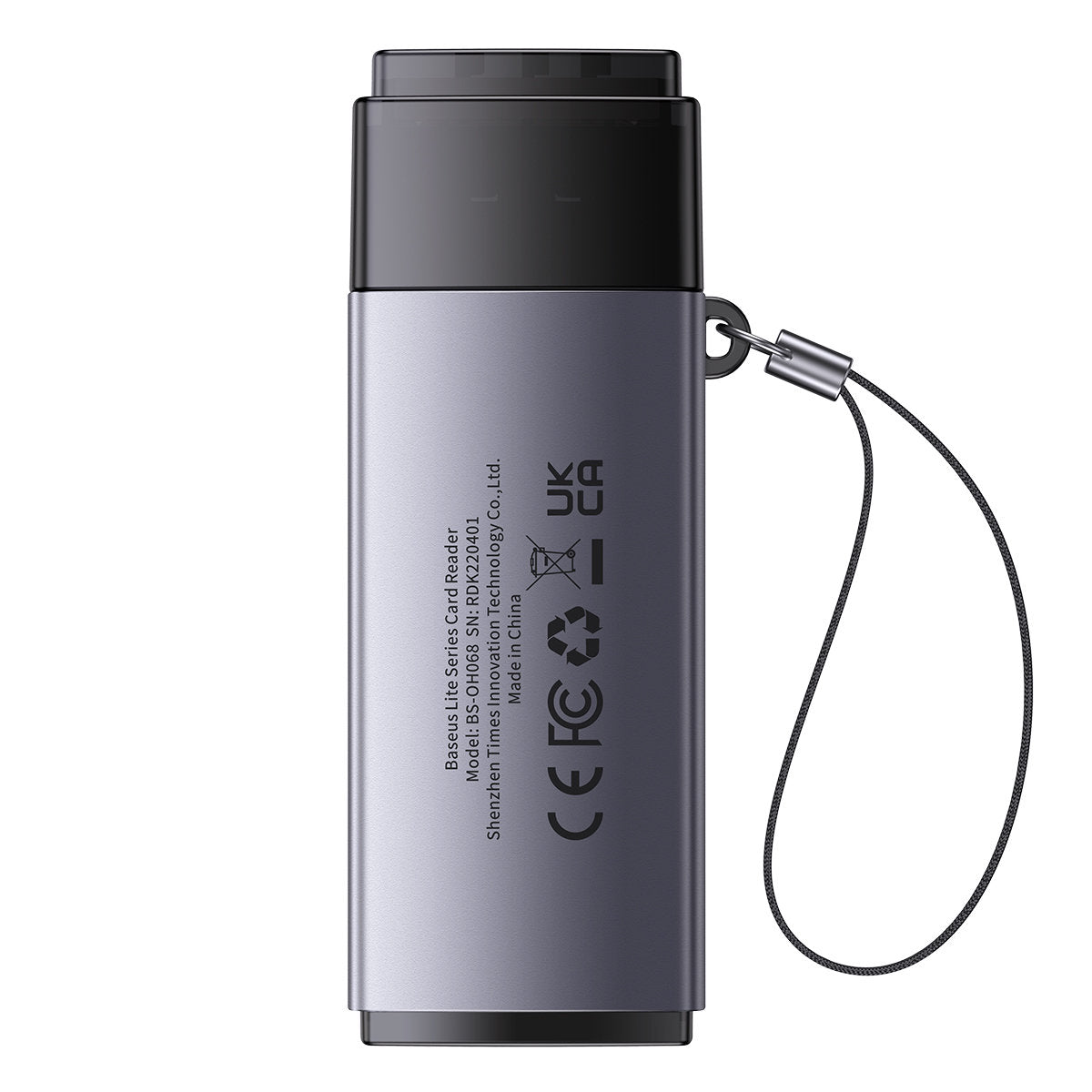 Baseus BS-OH069 USB Card Reader, SD - microSD, Grey WKQX060013 