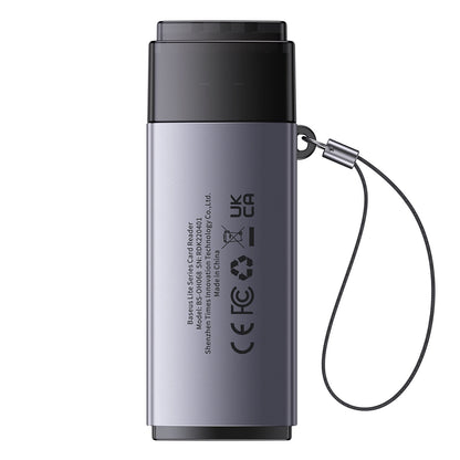 Baseus BS-OH069 USB Card Reader, SD - microSD, Grey WKQX060013 