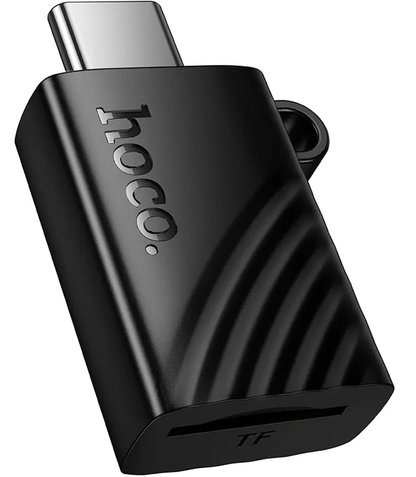 Čitač kartica USB-C HOCO HB53, microSD, Crna