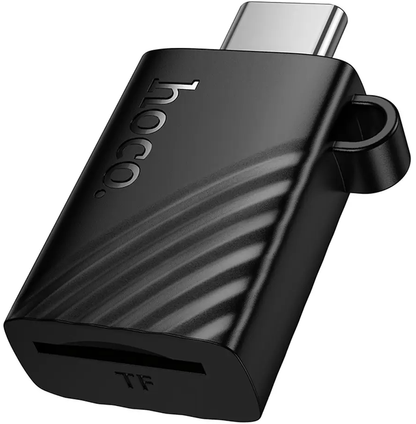 Čitač kartica USB-C HOCO HB53, microSD, Crna